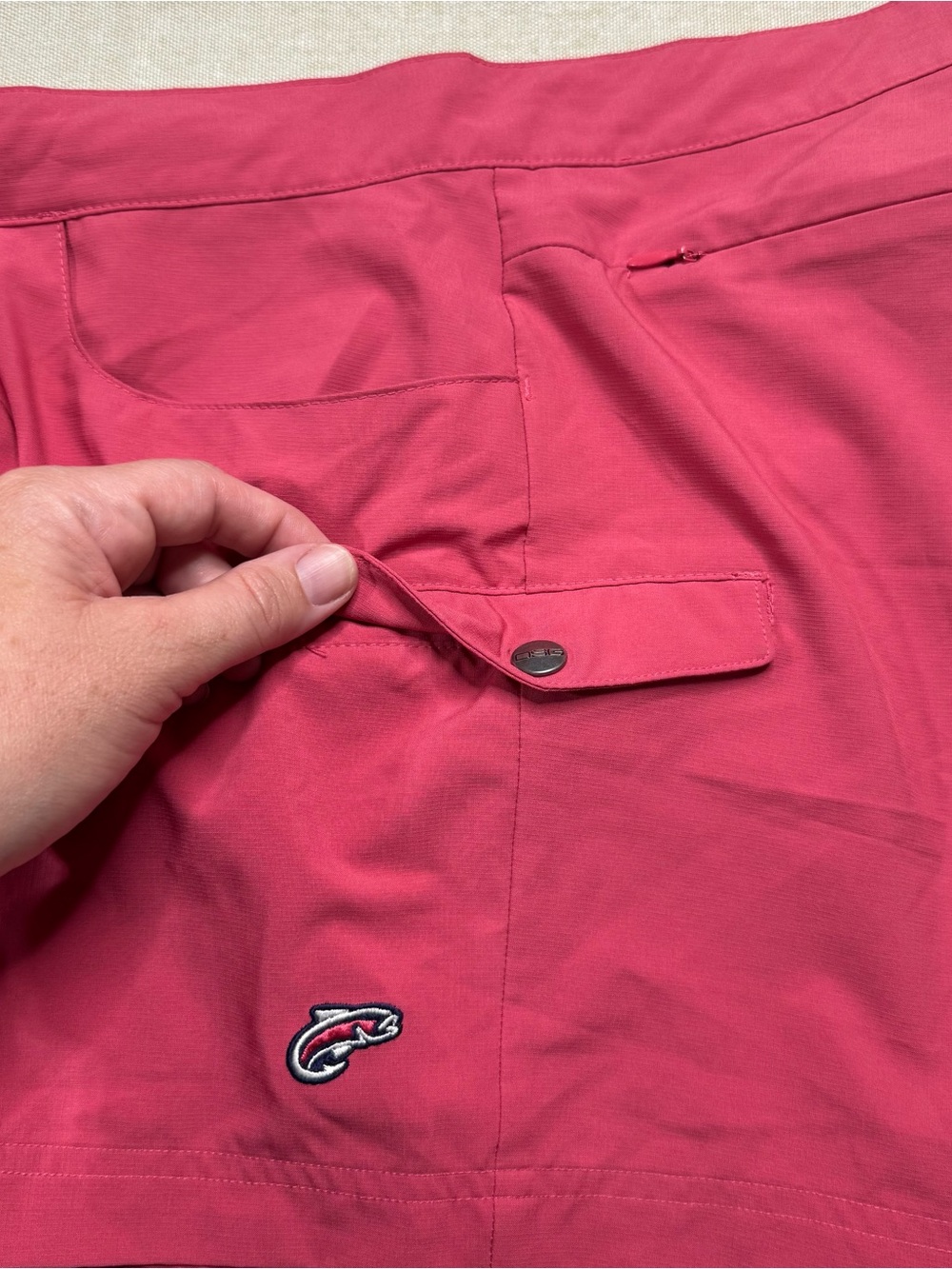 DSG Jenny Dock Fishing Shorts Pink Performance Cargo Shorts Large - Picture 8 of 13